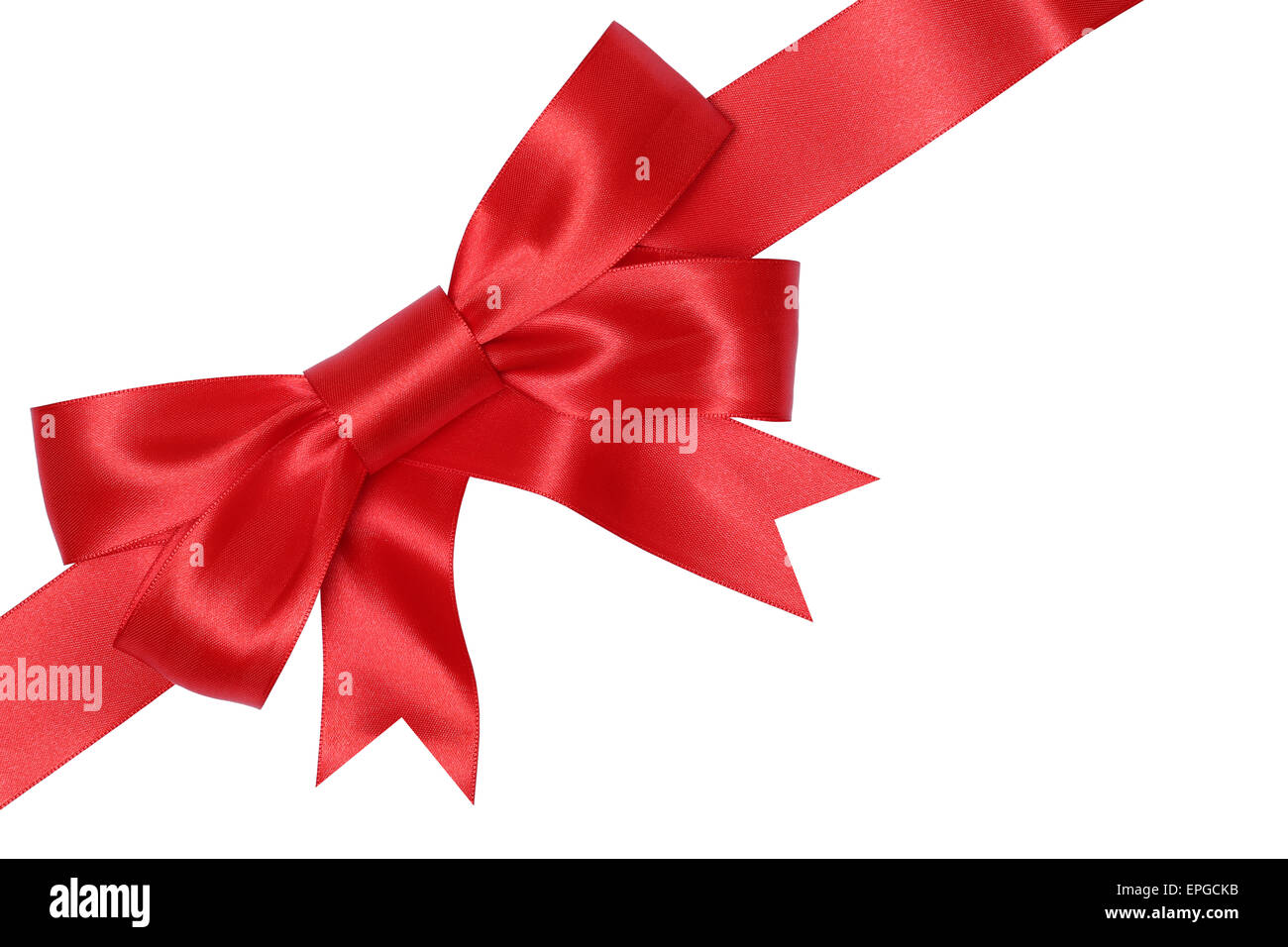 Geschenk Schleife f├╝r Geschenke an Weihnachten, Geburtstag oder Valentinstag Stock Photo