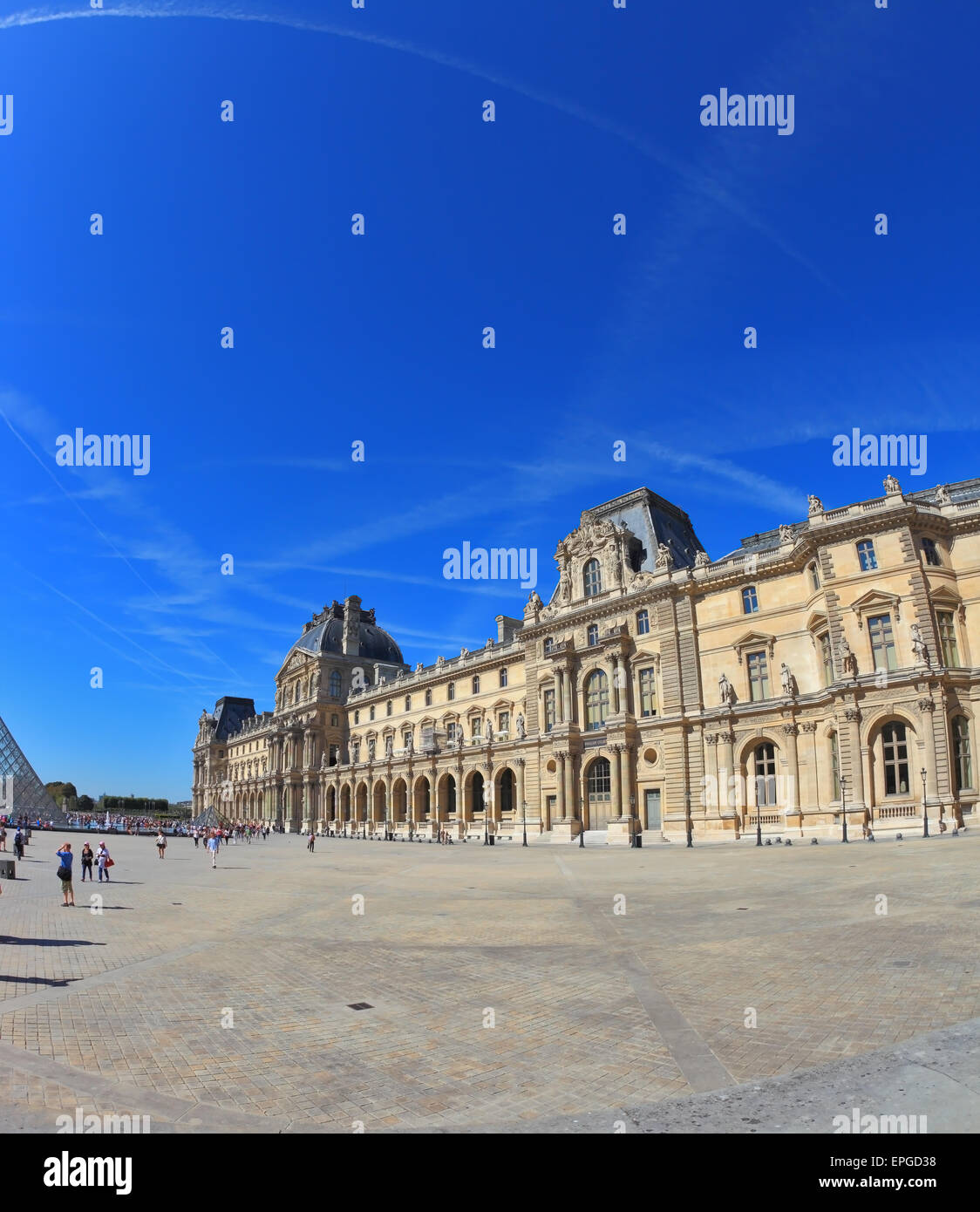 The world-famous Louvre Stock Photo