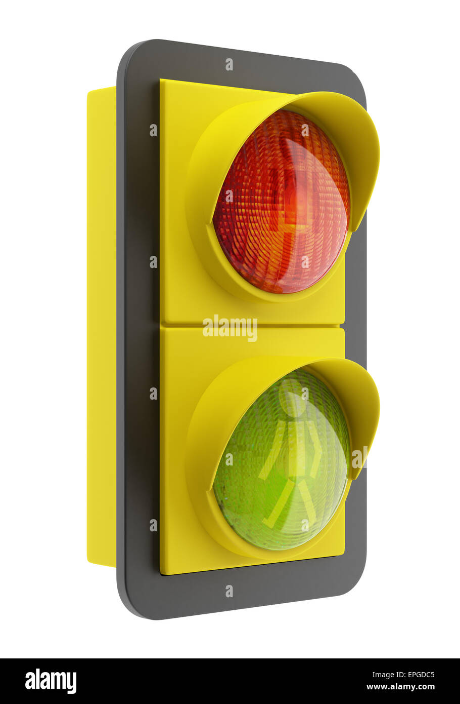 traffic light isolated on white background Stock Photo - Alamy