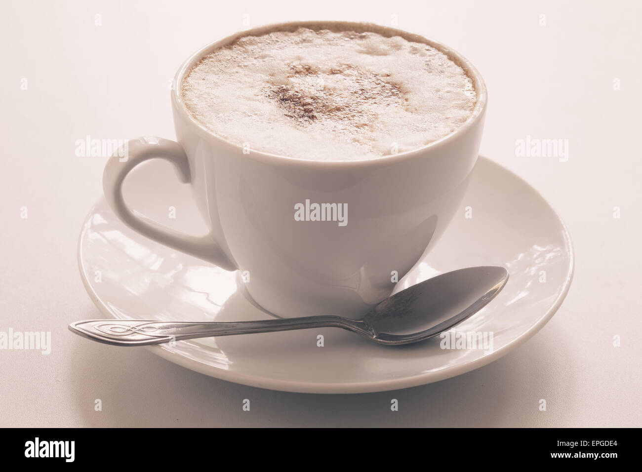 Cappuccino cup Stock Photo