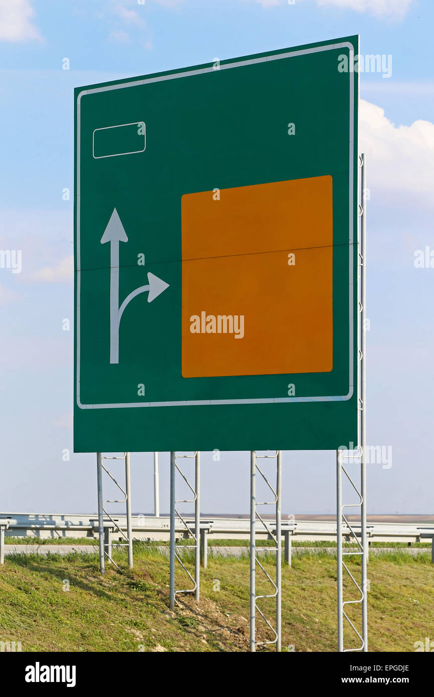 Highway sign Stock Photo
