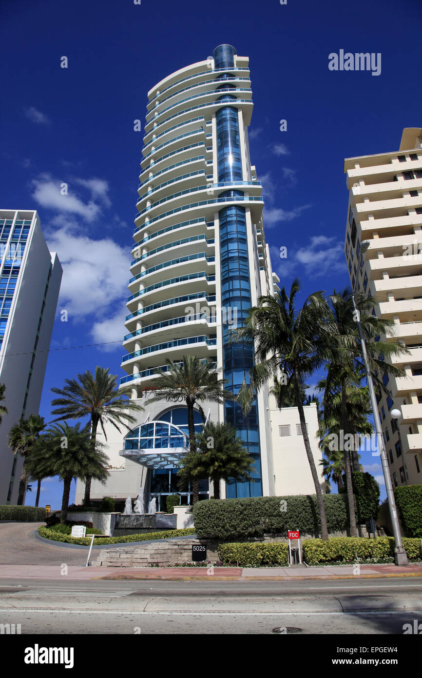 Luxurious apartment building in Miami, Florida Stock Photo Alamy