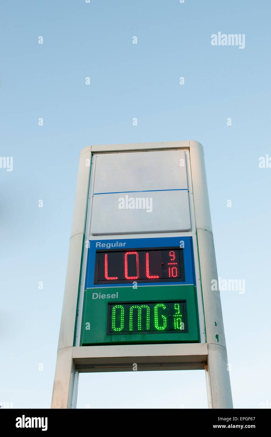 Gas Prices Stock Photo