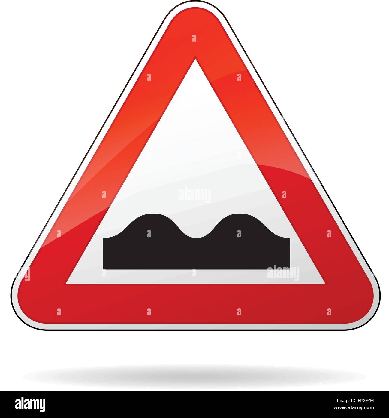 Speed bumps sign Stock Vector Images - Alamy