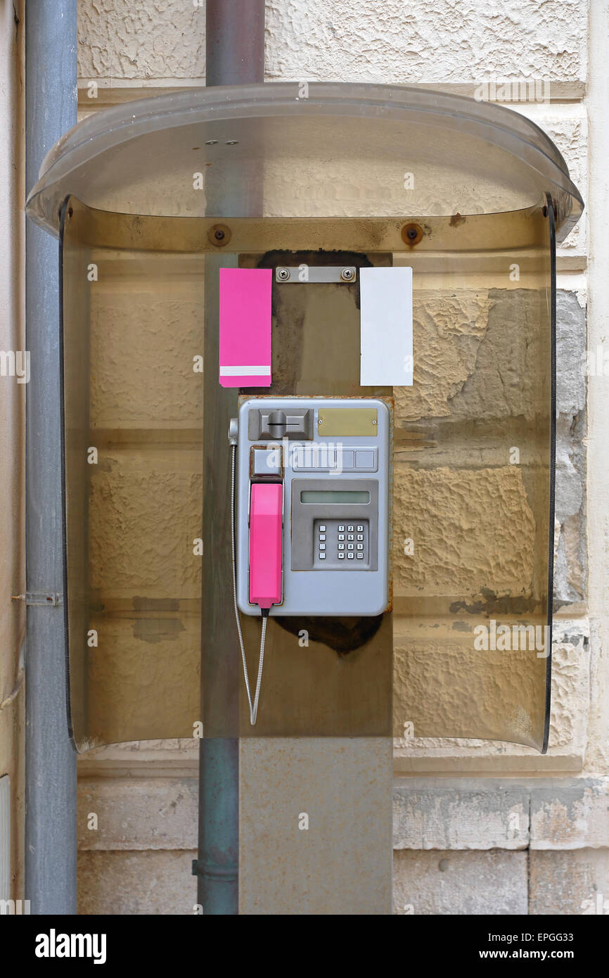 Pay phone Stock Photo