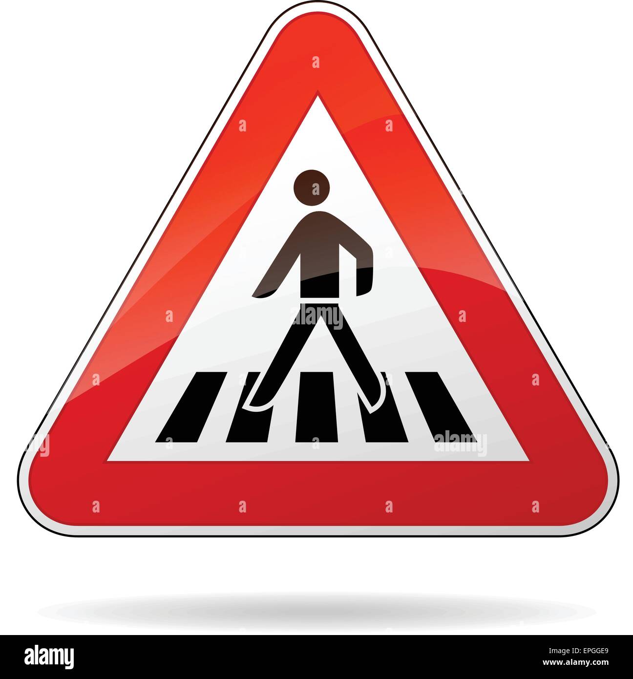 Pedestrian crossing sign isolated hi-res stock photography and images -  Alamy