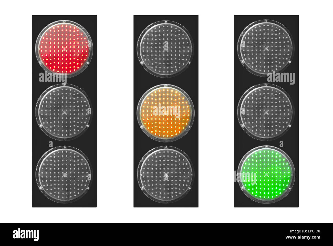 Electric stop go signs Cut Out Stock Images & Pictures Alamy