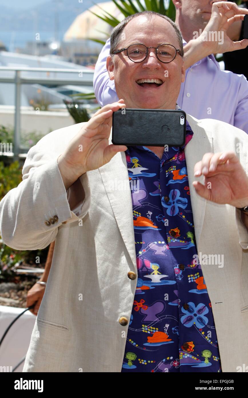 Fixar Ceo Cannes, France. 18th May, 2015. Disney Pixar CEO John Lasseter poses at ...
