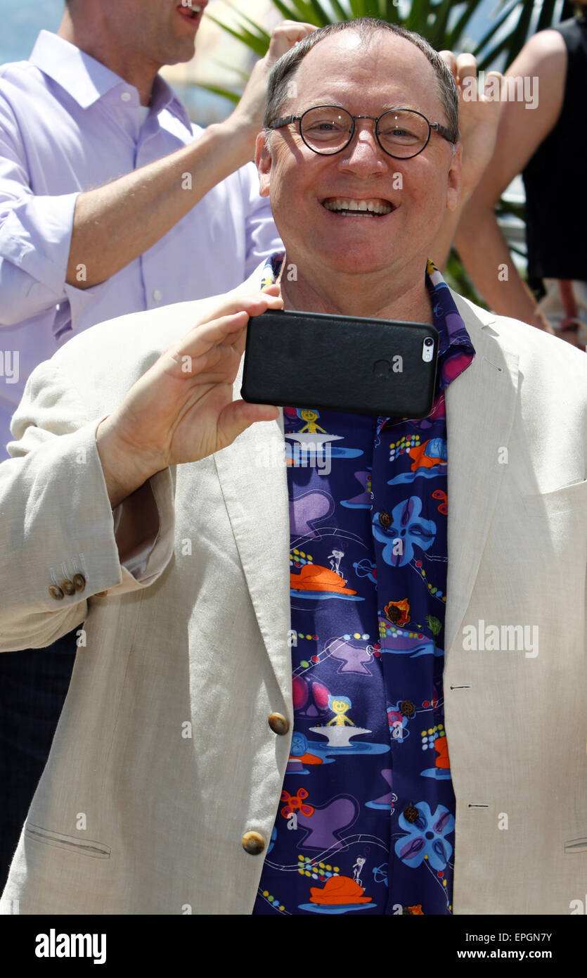 Fixar Ceo Cannes, France. 18th May, 2015. Disney Pixar CEO John Lasseter poses at ...