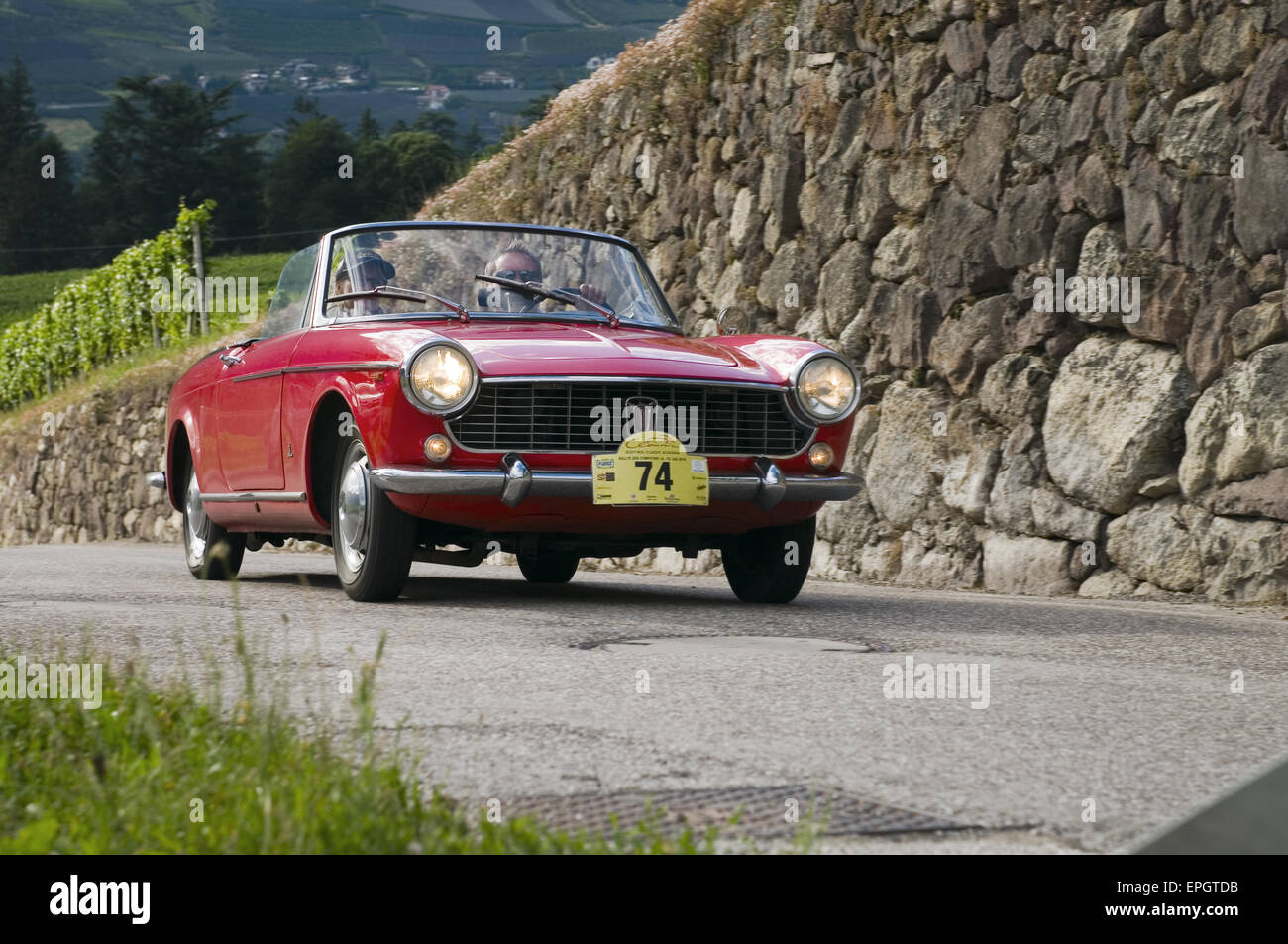 south tyrol classic cars 2014 FIAT Spider 1500 Pin Stock Photo