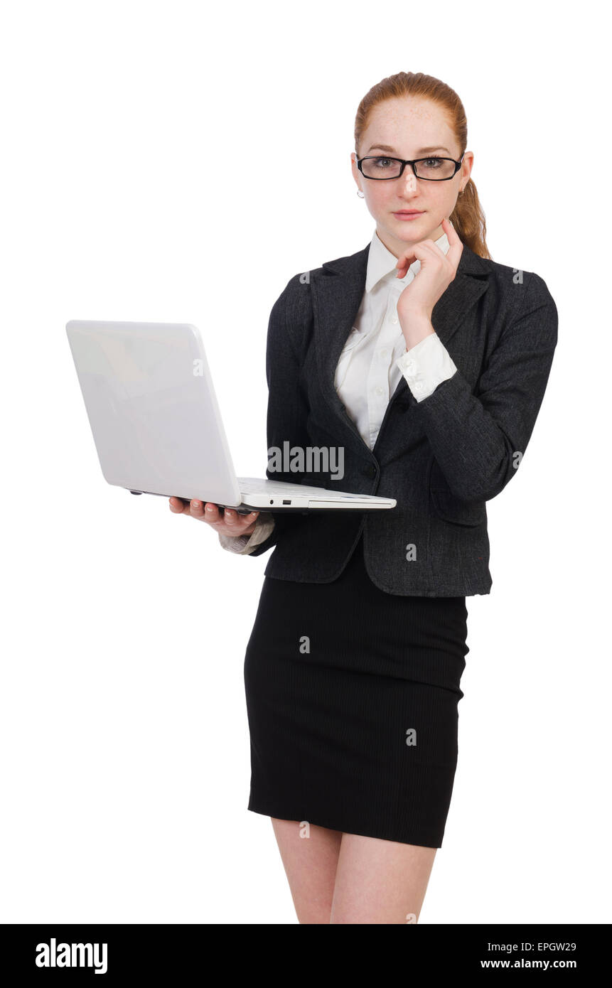 Woman businesswoman in business concept Stock Photo - Alamy