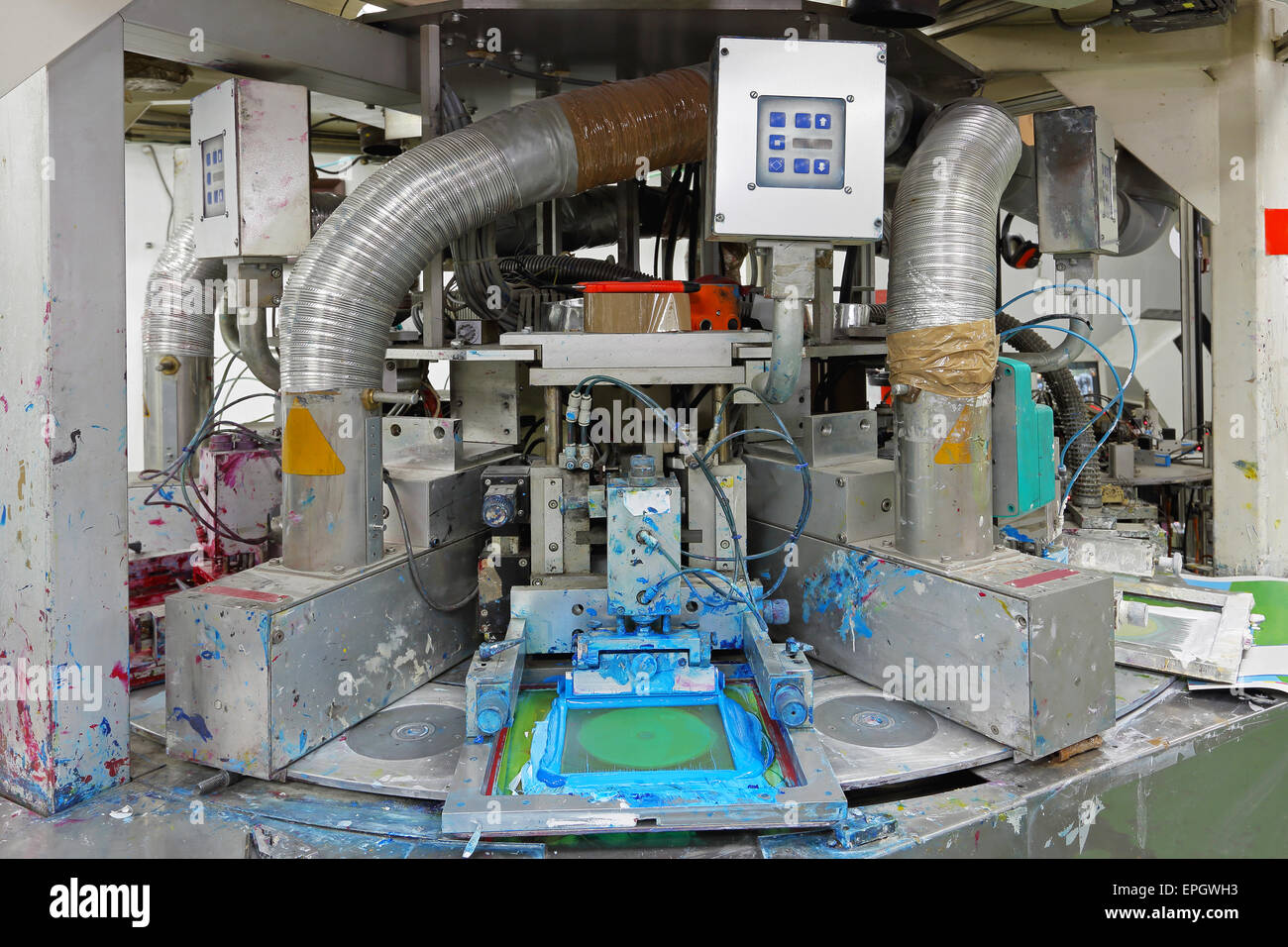 Compact Disc Printer Stock Photo Alamy