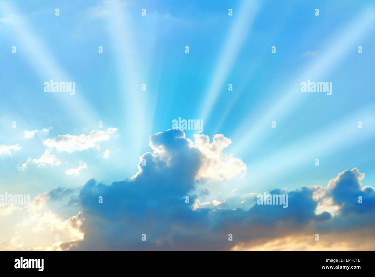 Beautiful blue sky Stock Photo - Alamy