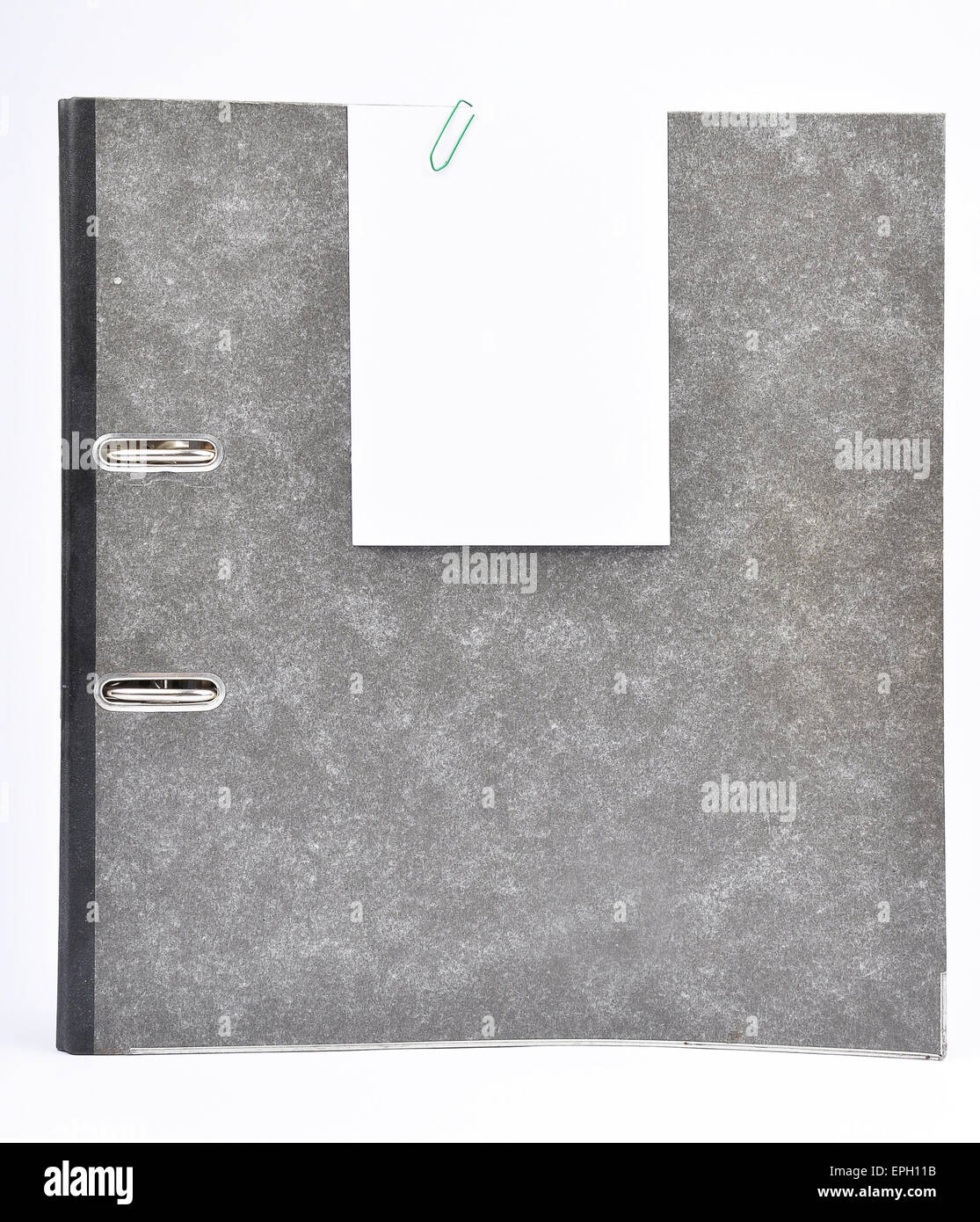 Ring binder with memo Stock Photo Alamy