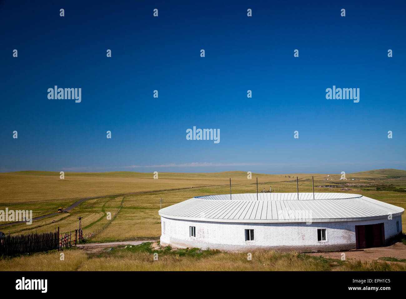 Mongolian yurts Stock Photo