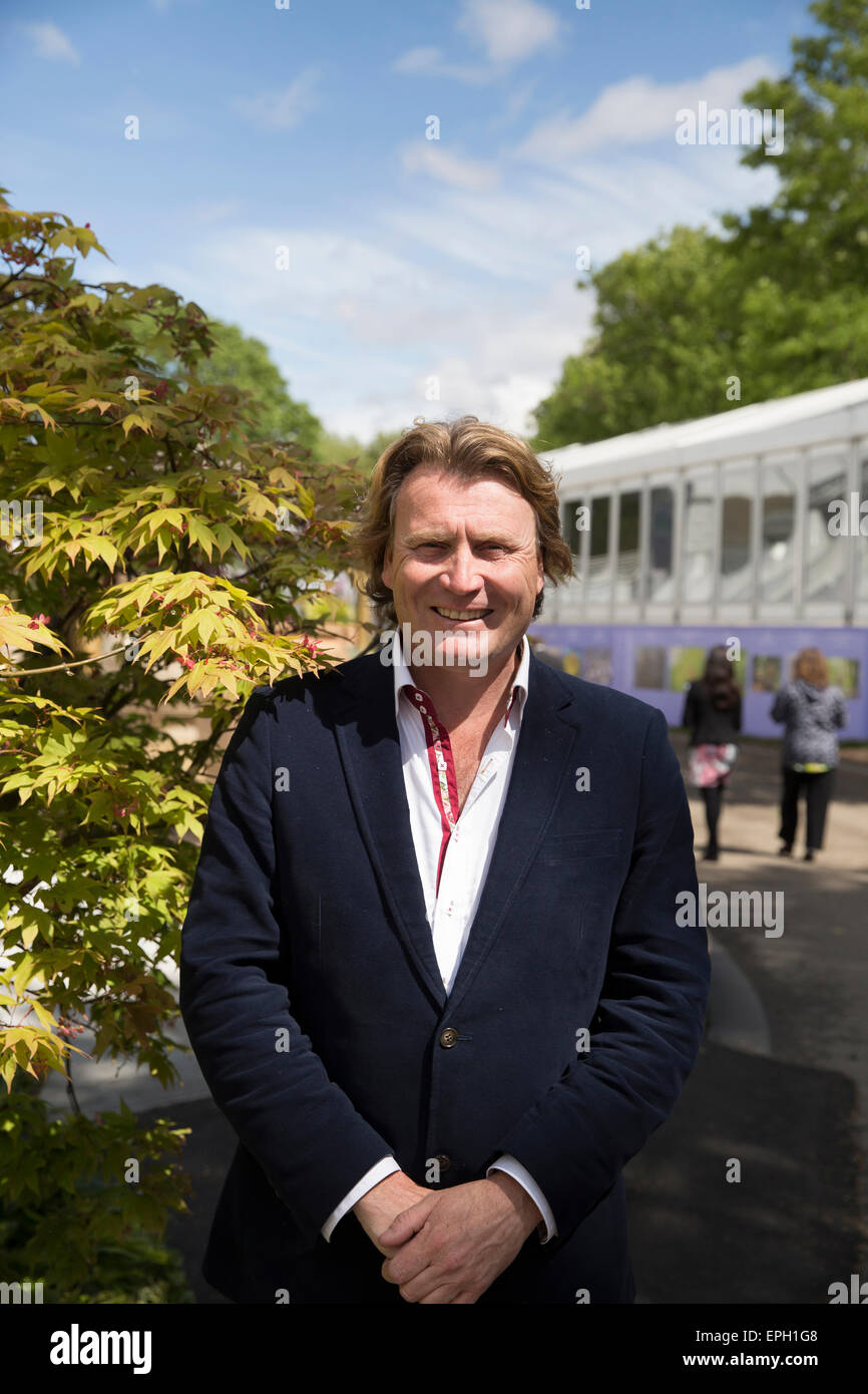 Gardener David Domoney attends RHS Chelsea flower show 2015 Stock Photo