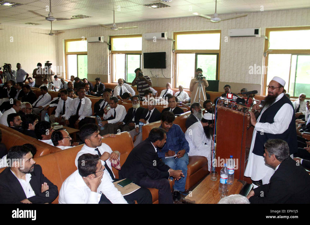 JamatudDawah Chief, Hafiz Muhammad Saeed addresses to lawyers during