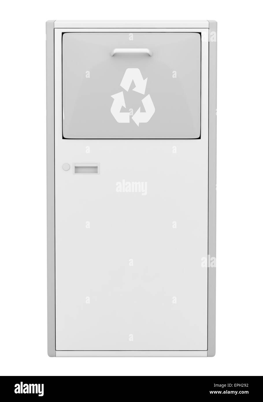 street garbage bin isolated on white background Stock Photo Alamy