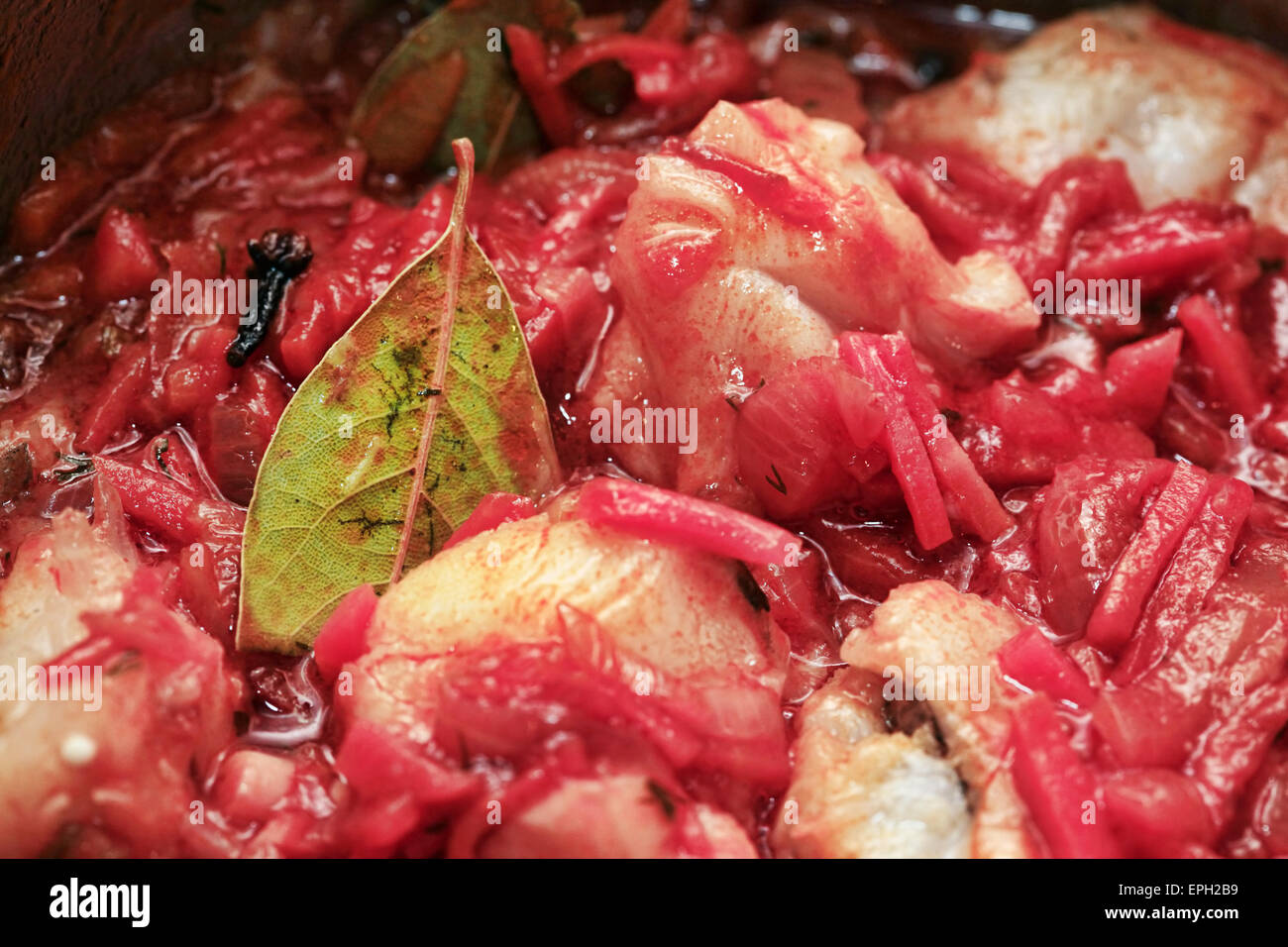 Fish stew of marinated Stock Photo Alamy