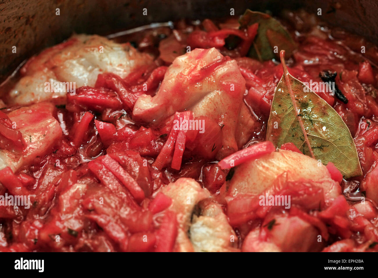 Fish stew of marinated Stock Photo Alamy