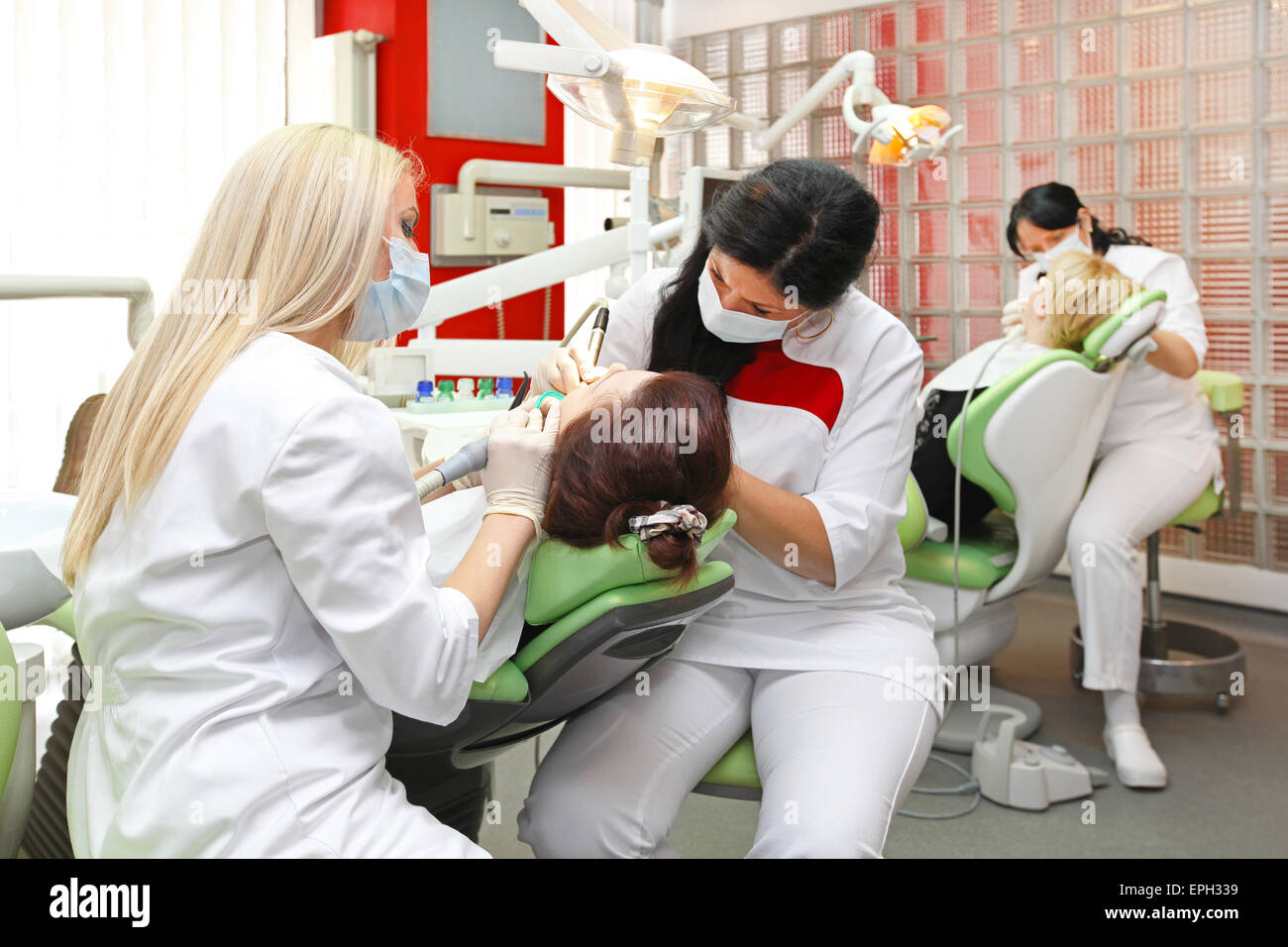 Dentists at work Stock Photo Alamy