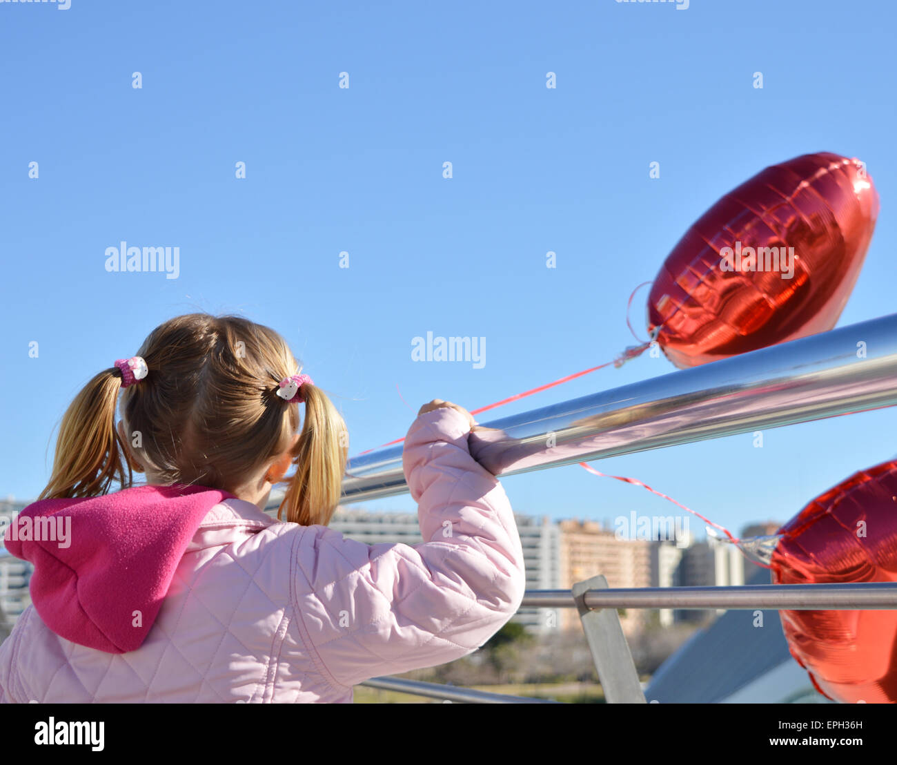 kid with balloon Stock Photo Alamy