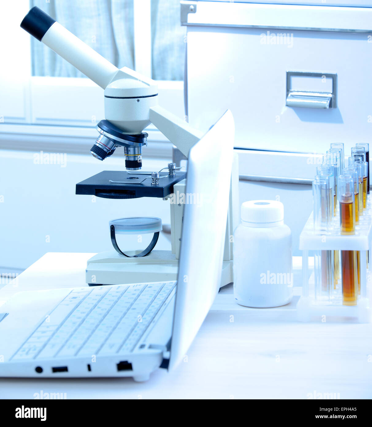 still life in laboratory Stock Photo Alamy