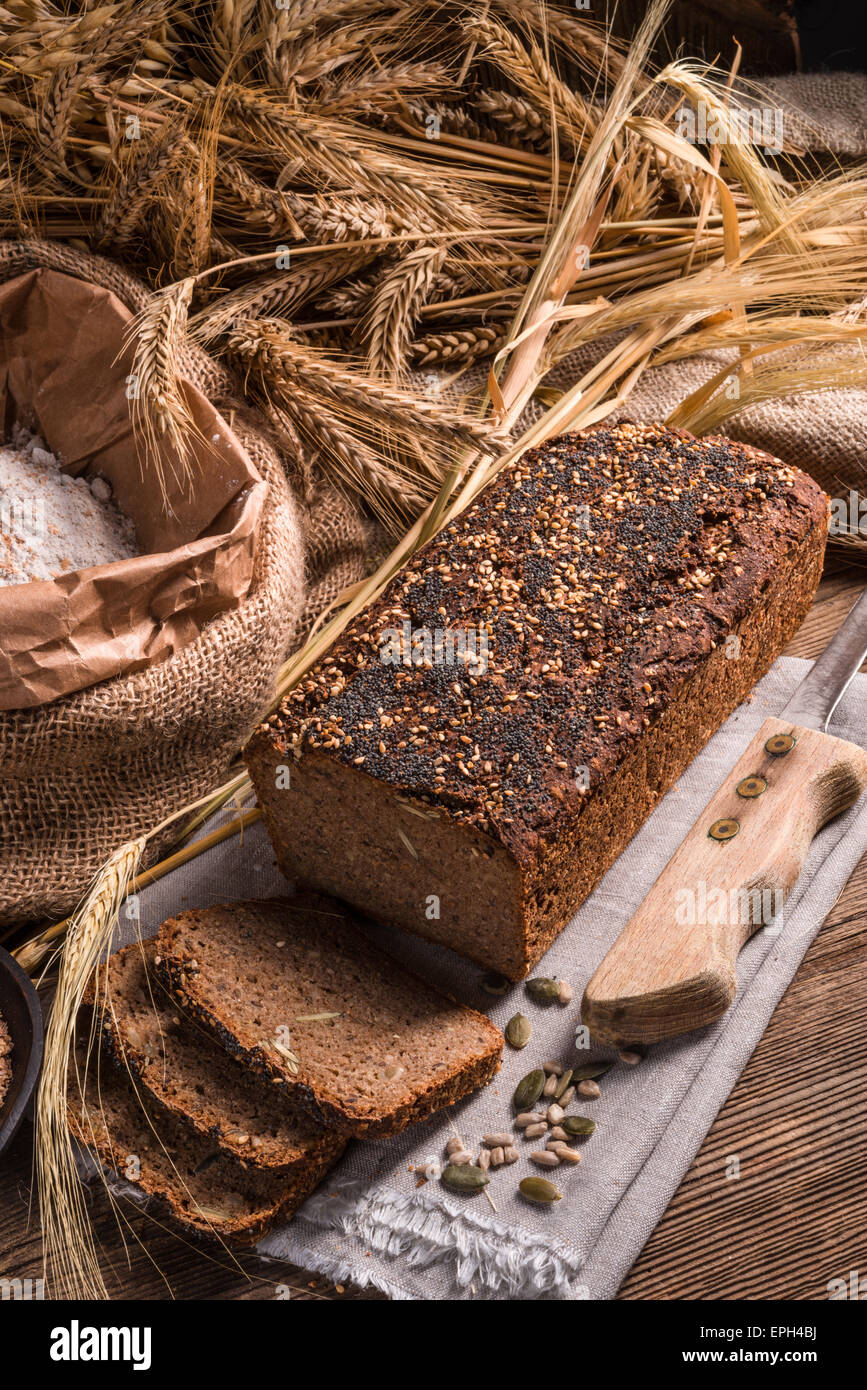 homemade whole wheat bread Stock Photo - Alamy