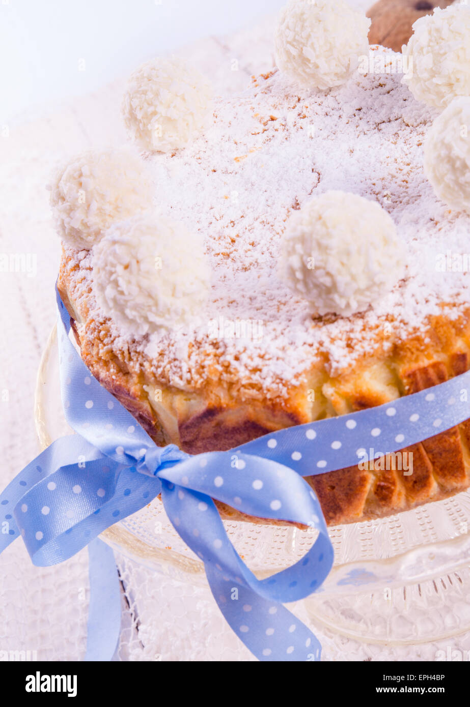 kokos quark cake Stock Photo - Alamy