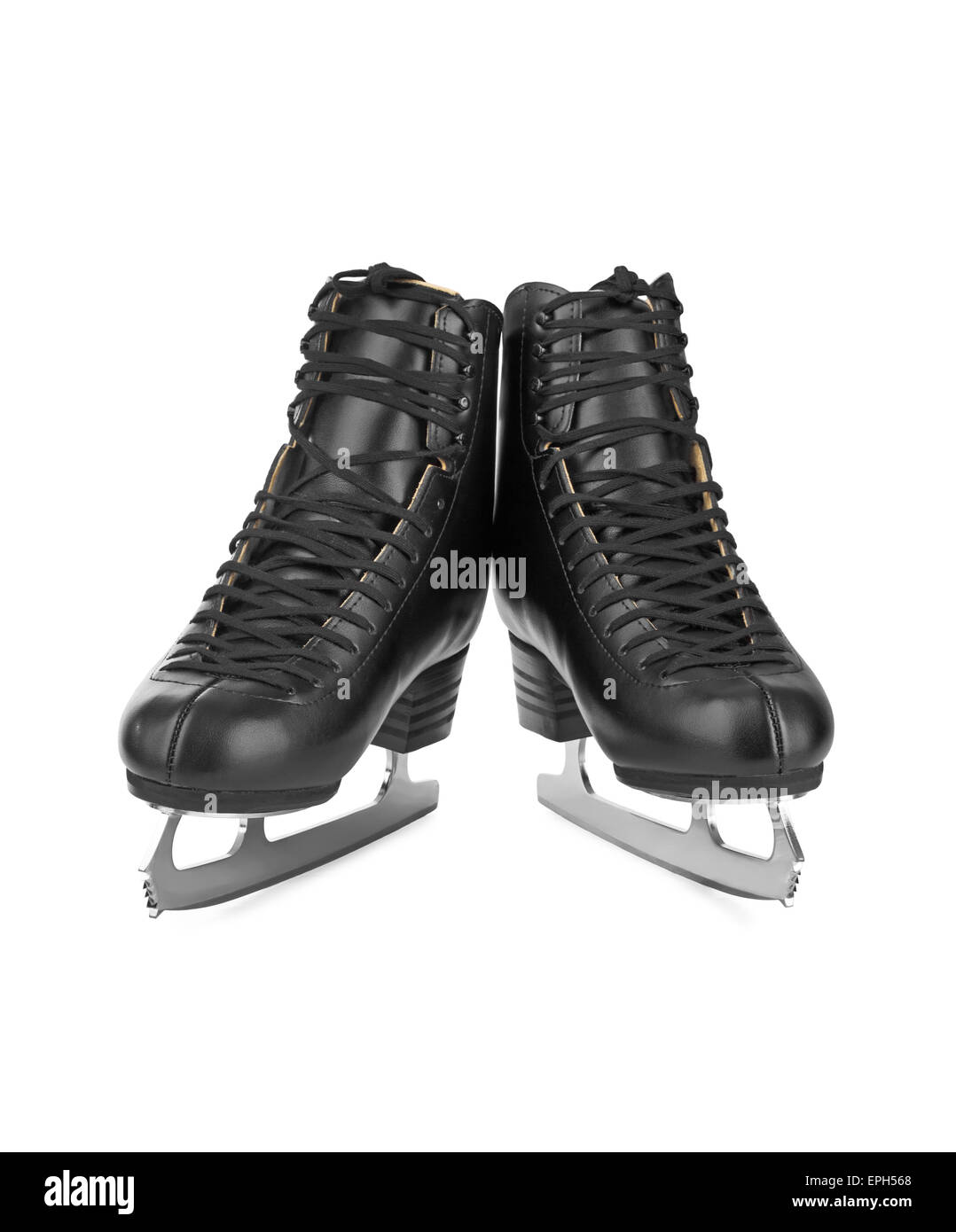 Black figure skates Stock Photo Alamy