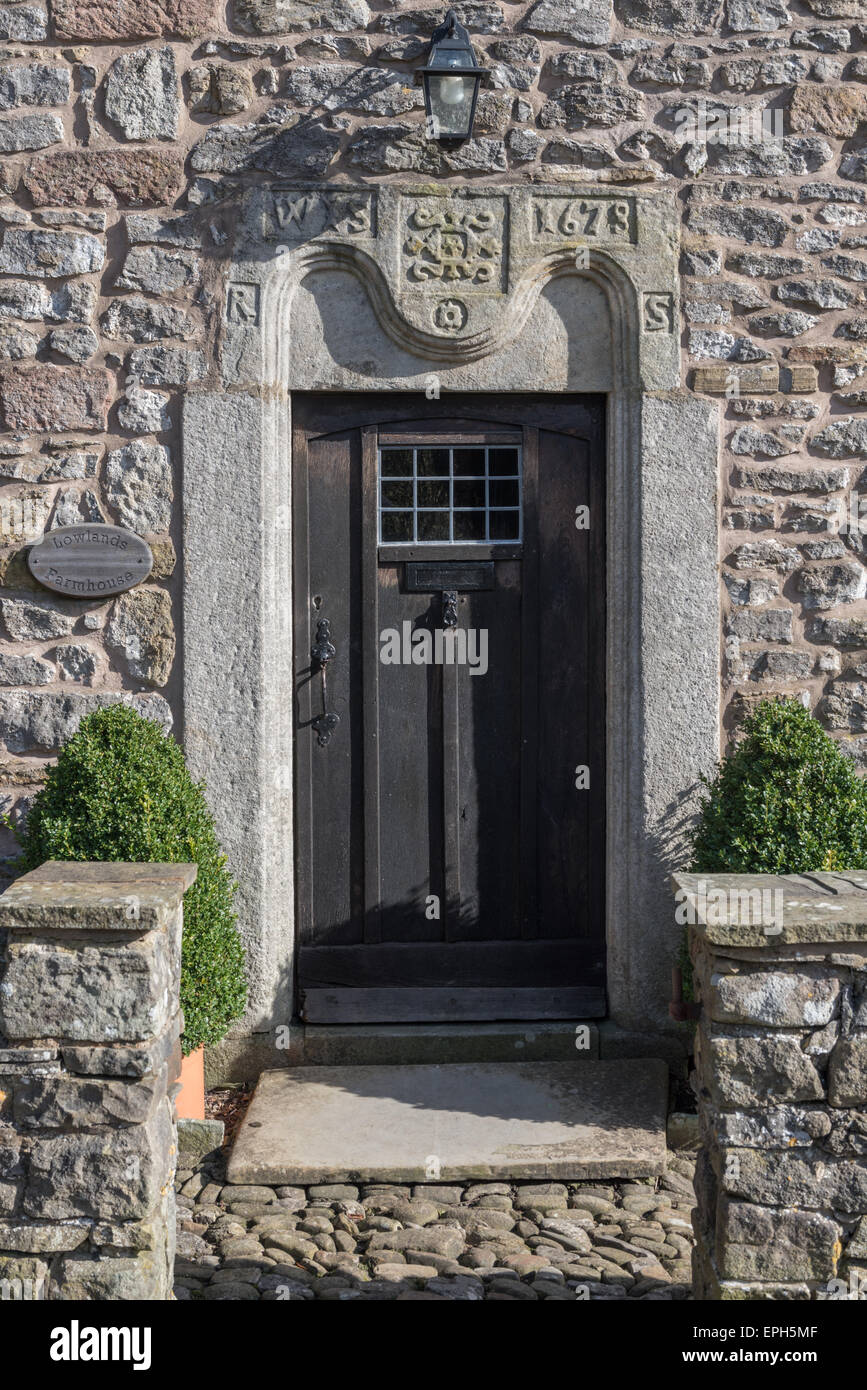 Doorway Lowlands Farm Newton Stock Photo