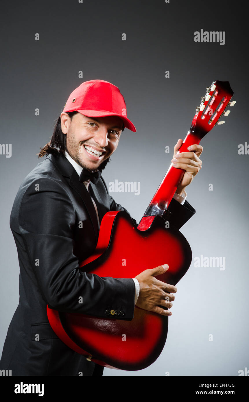 Funny guitar player in studio hires stock photography and images Alamy