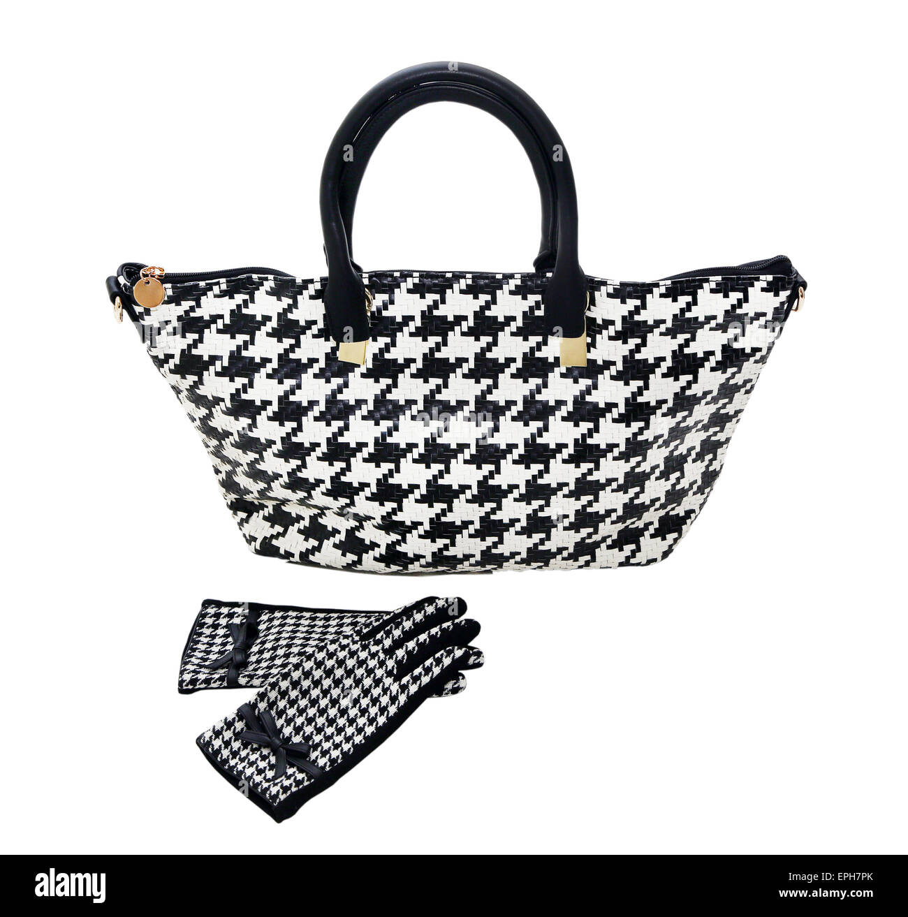 bag and gloves for women Stock Photo Alamy