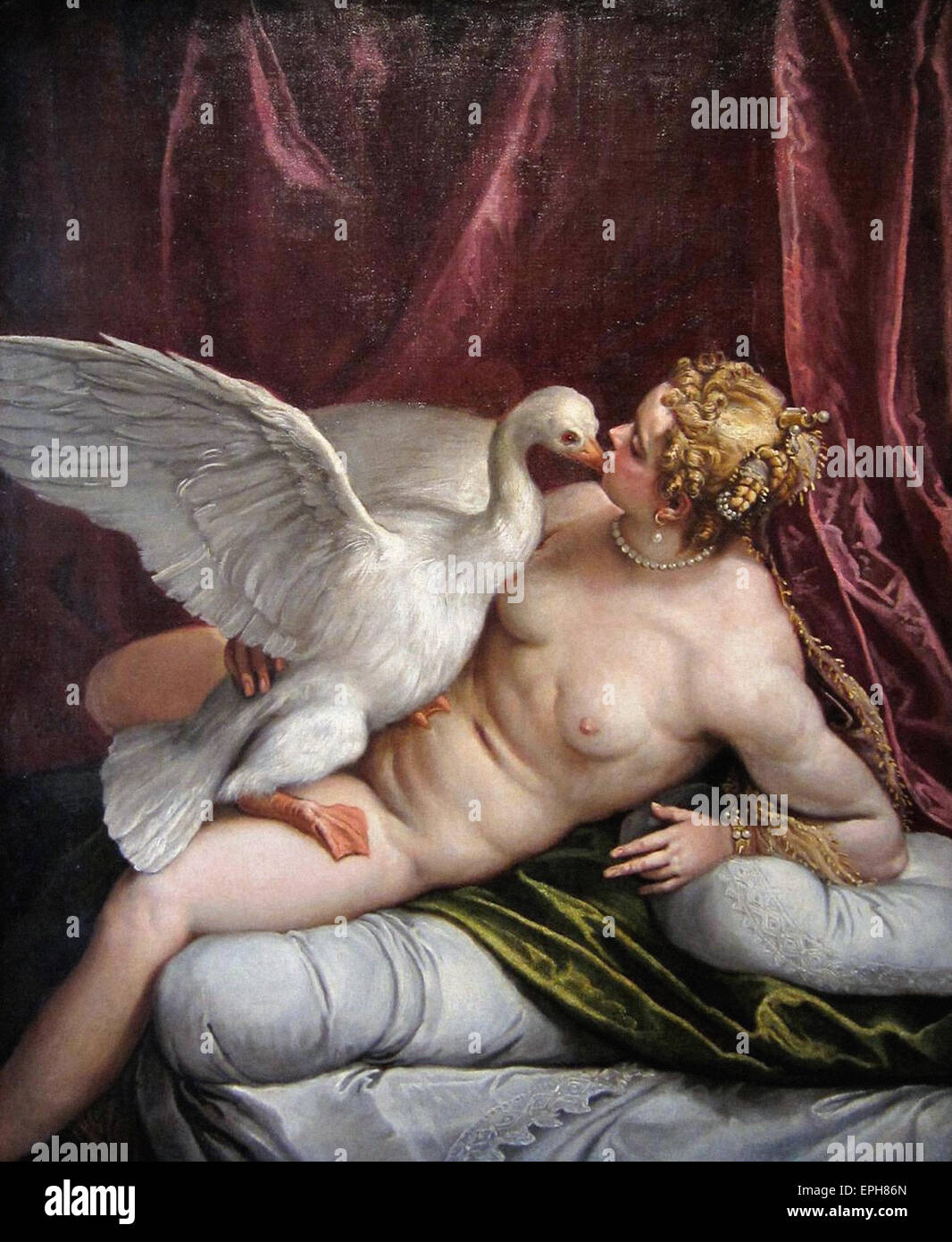 Paolo Veronese  Leda and the Swan Stock Photo