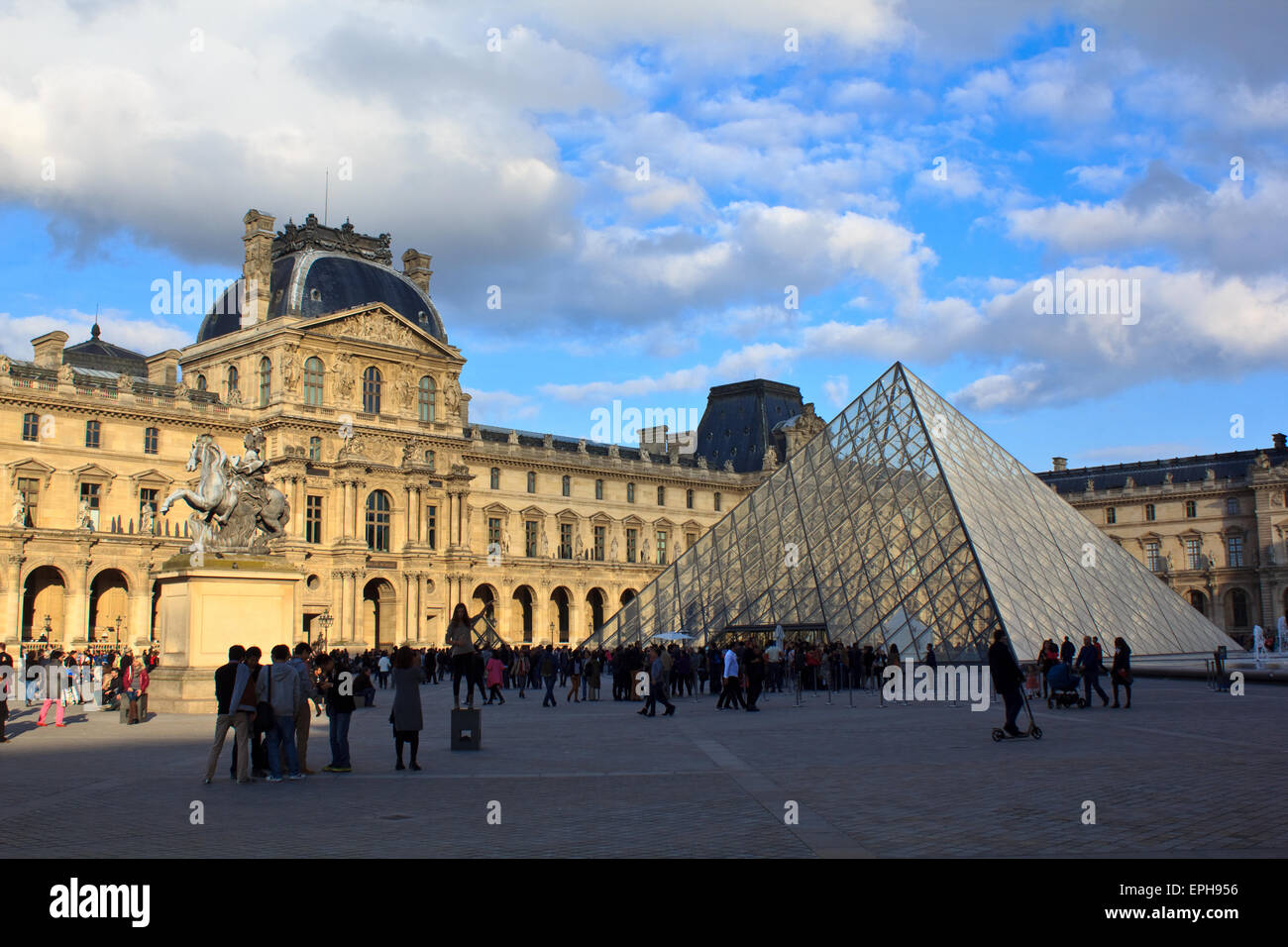 Louvre museum in Paris Stock Photo