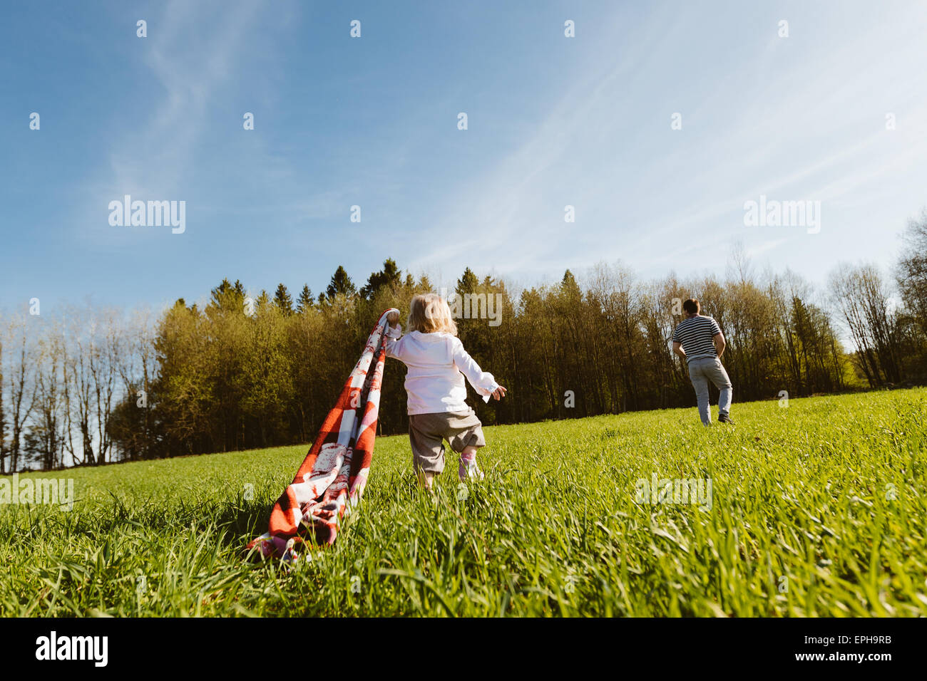 father and daughter in the park Stock Photo - Alamy