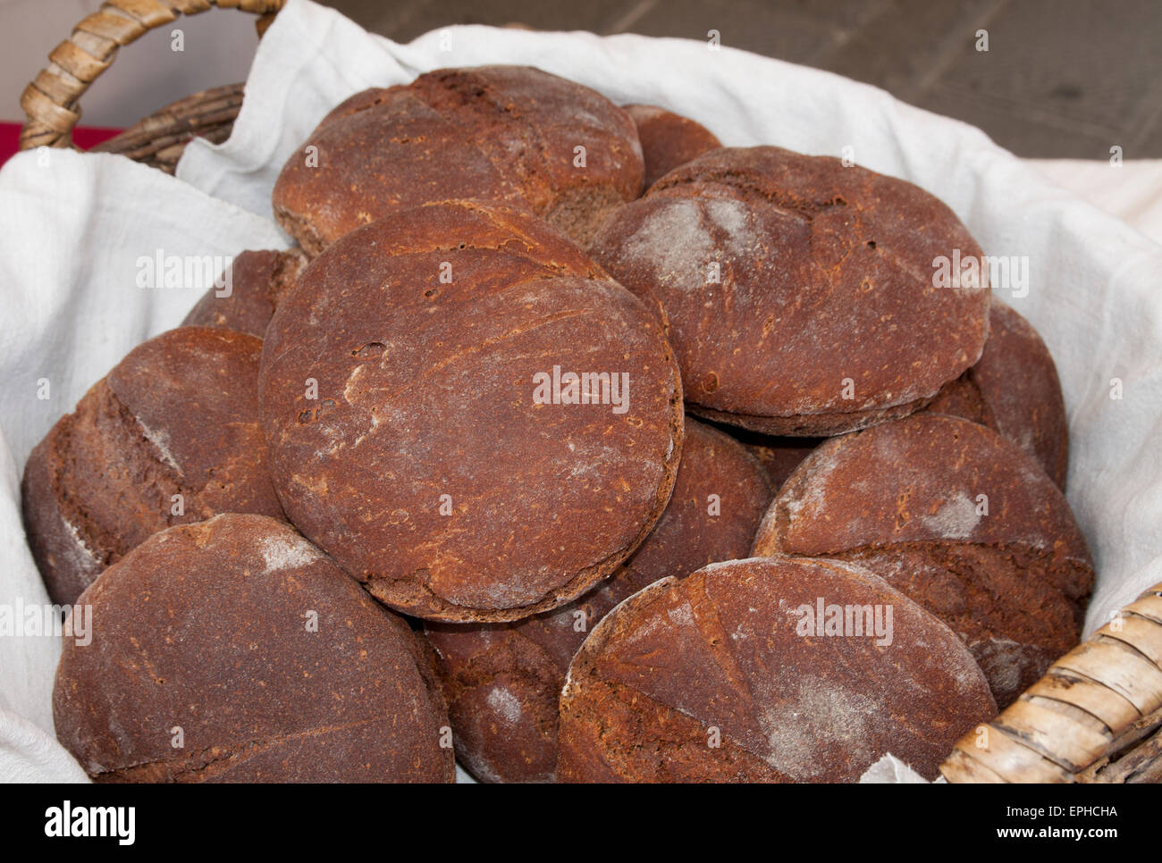 Bread Made With Chestnut Flour Pane Di Farina Di Castagne Stock Photo Alamy