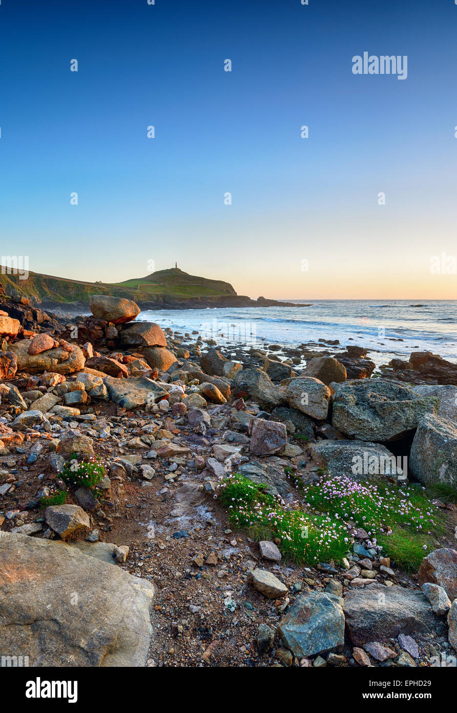 The Cornish coast at Cape Cornwall near Land's End Stock Photo