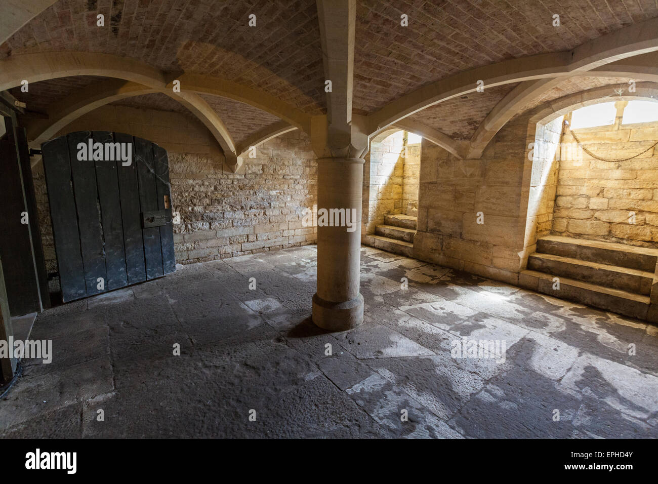 The cellar at Woodchester mansion, Gloucestershire, England Stock Photo