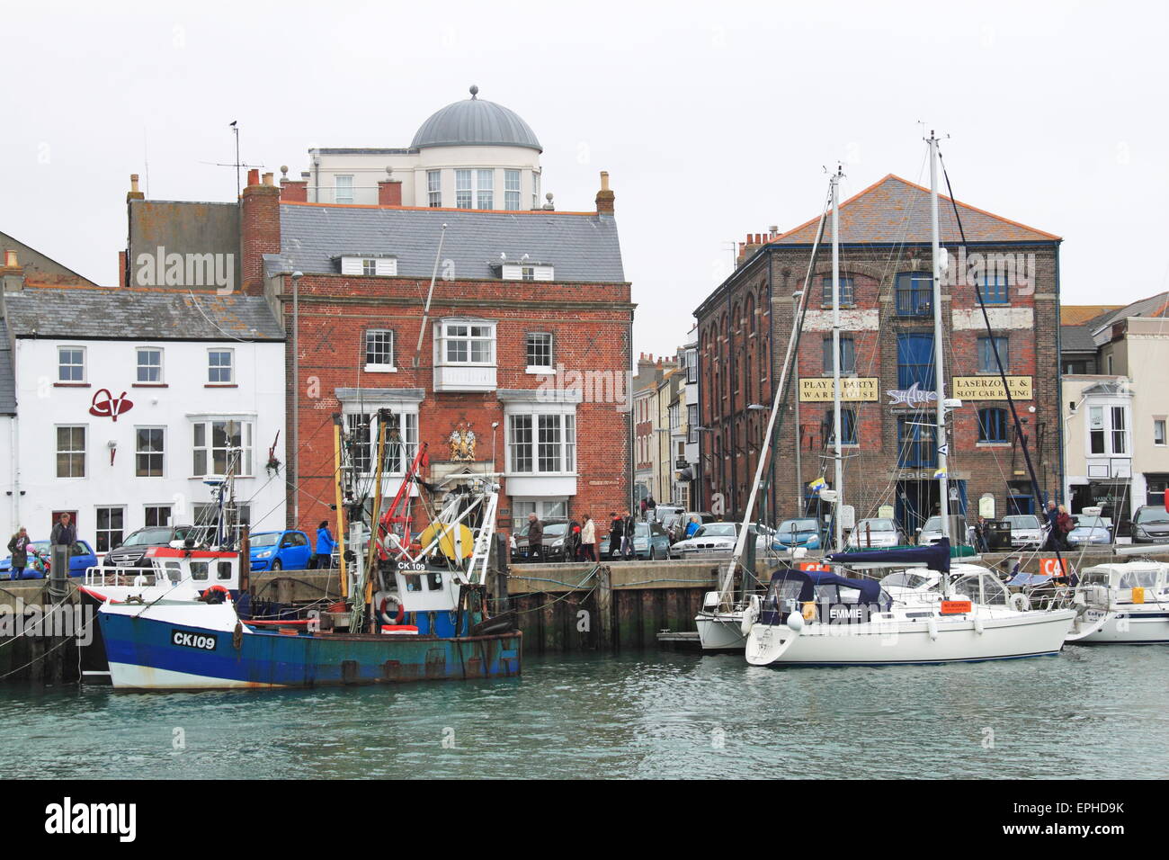 Custom House, Custom House Quay, Old Harbour, Weymouth, Dorset Stock
