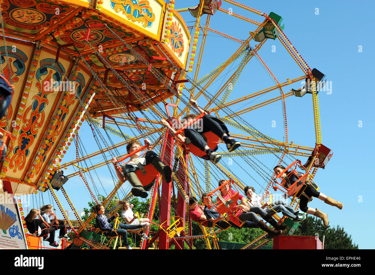 Fairground rides Stock Photo