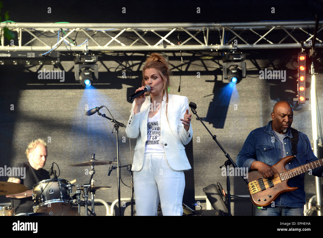 Jo Harman singer Dart Music Festival at Dartmouth Devon Uk 2015 Stock Photo
