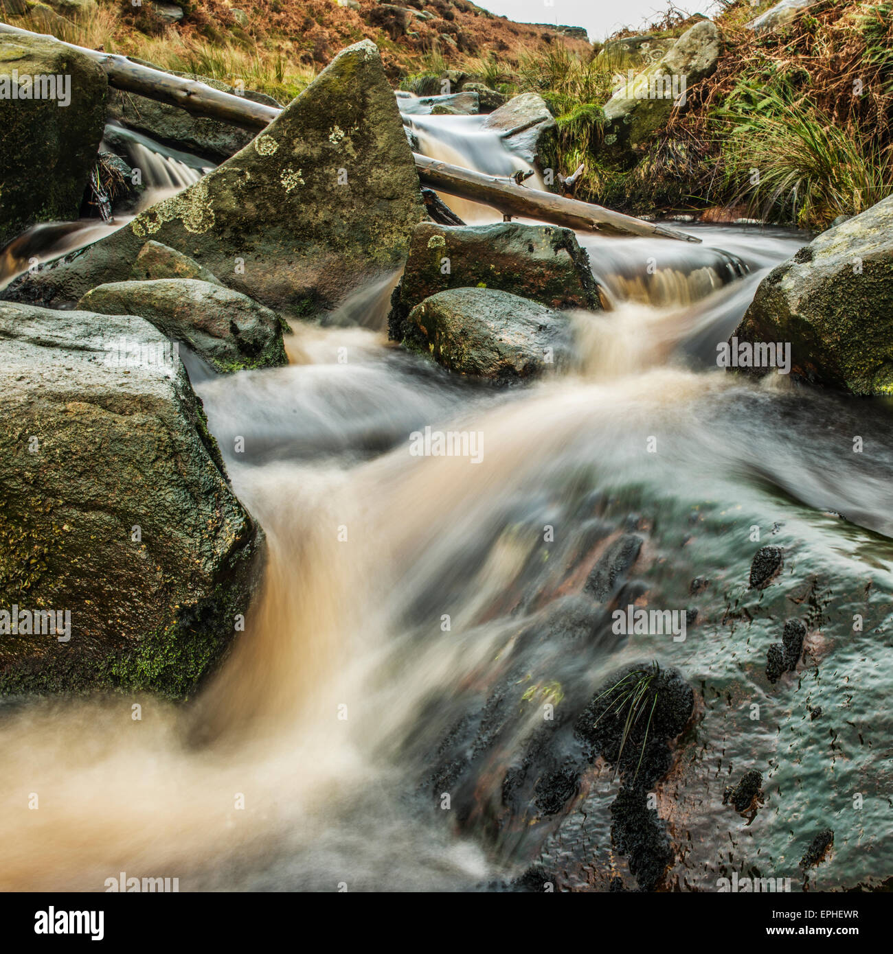 Burbage Brook in Derbyshire Stock Photo