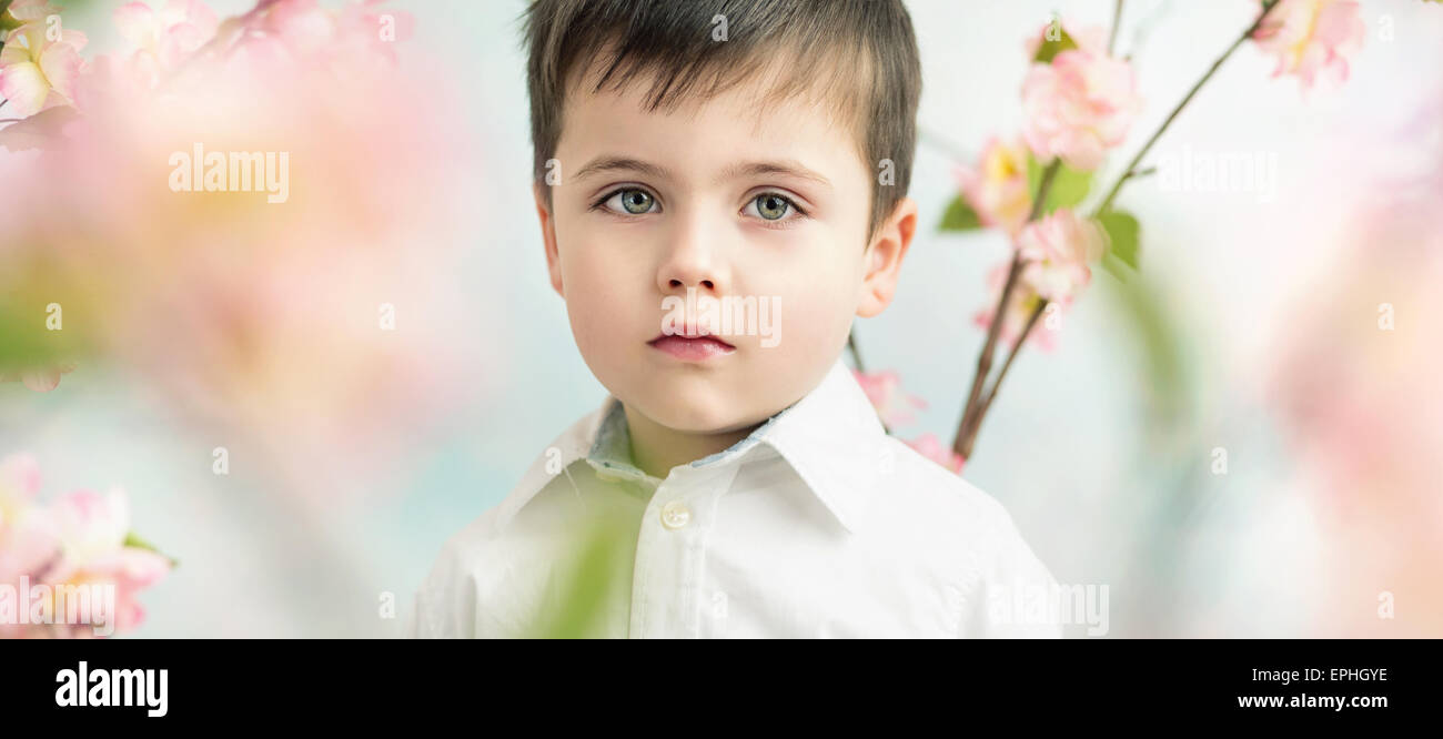 Portrait of a little cute boy Stock Photo - Alamy