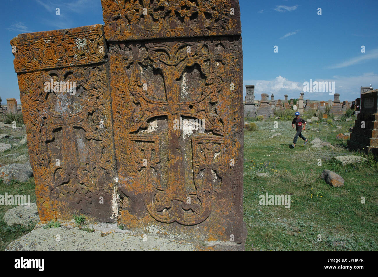 Armenia, Noratus cemetery Stock Photo