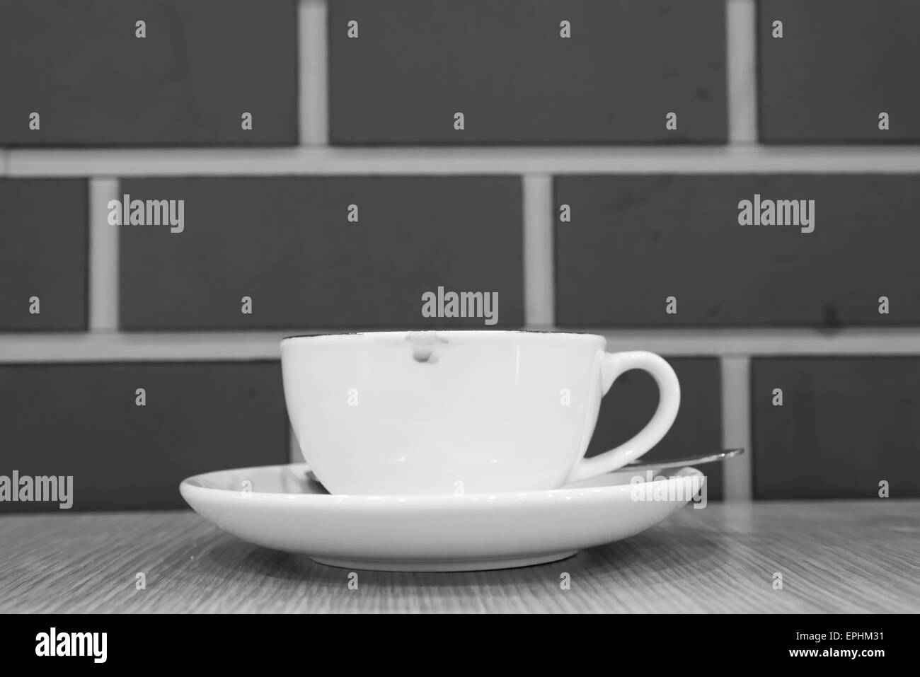 Hot chocolate cup cappuccino Black and White Stock Photos & Images - Alamy