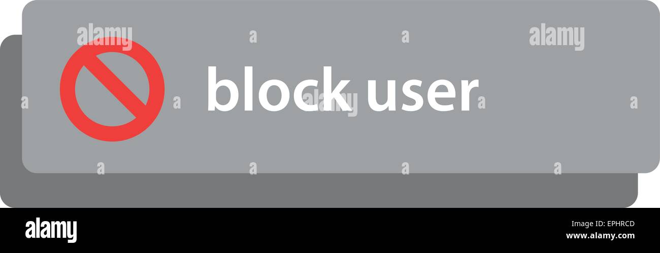 Vector illustration of social media and network concept. Block user ...