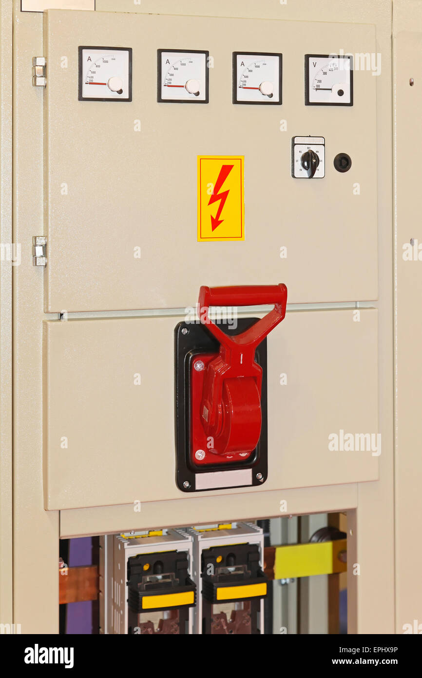 Main power switch Stock Photo Alamy