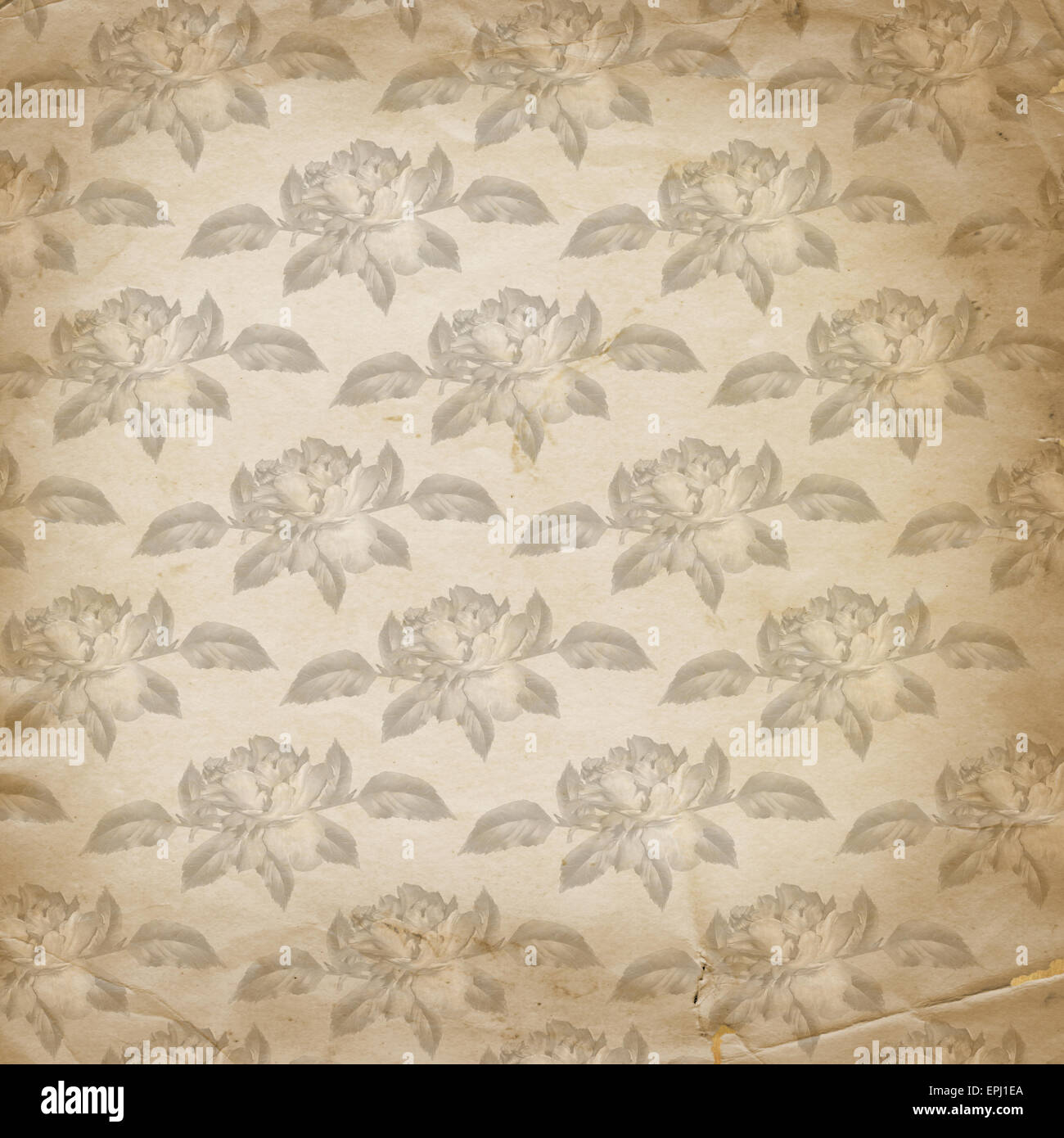 Grunge vintage background with flowers for design Stock Photo - Alamy