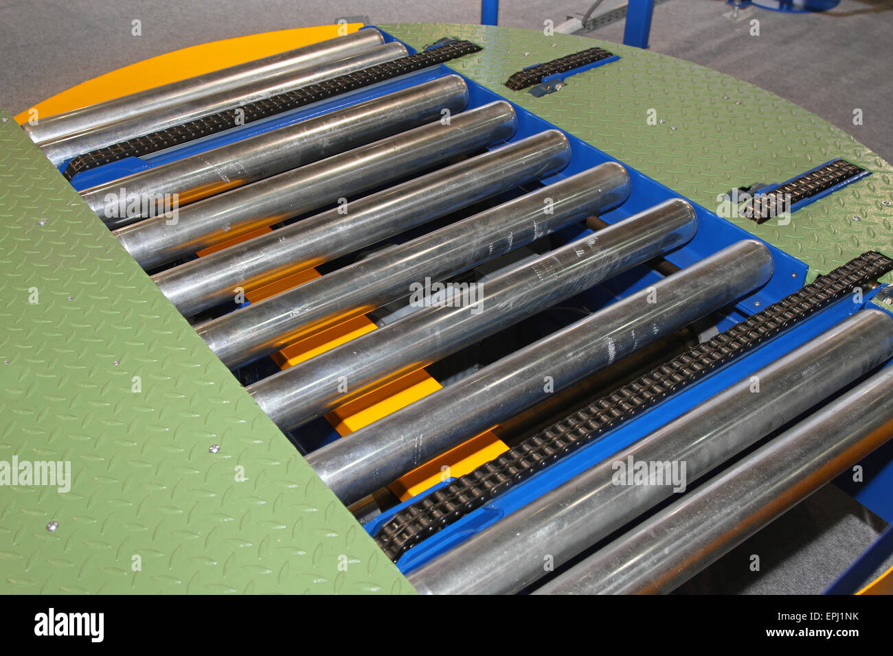 Conveyor roller Stock Photo